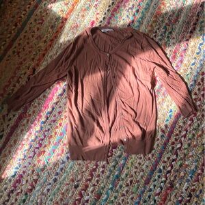 3/4 sleeve Old Navy rust colored/terracotta  cardigan